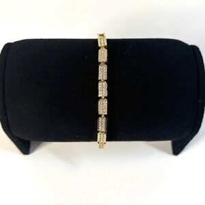 18k yellow gold-plated link bracelet